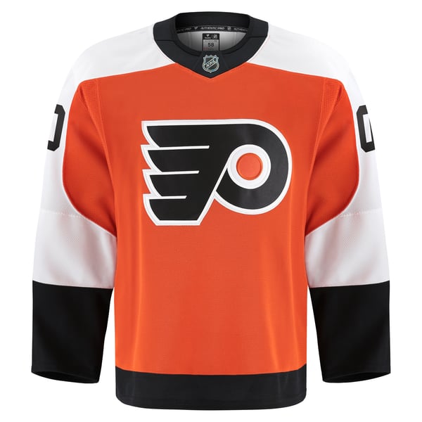 Men's Philadelphia Flyers Fanatics Orange Home Authentic Pro Custom Jersey - Image 3