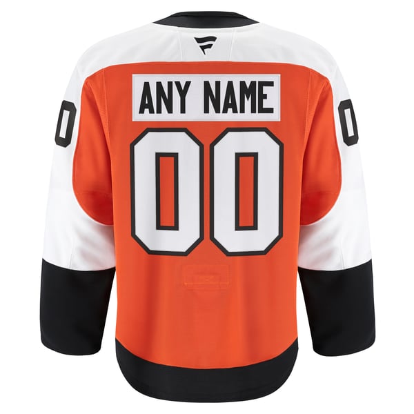 Men's Philadelphia Flyers Fanatics Orange Home Authentic Pro Custom Jersey - Image 4