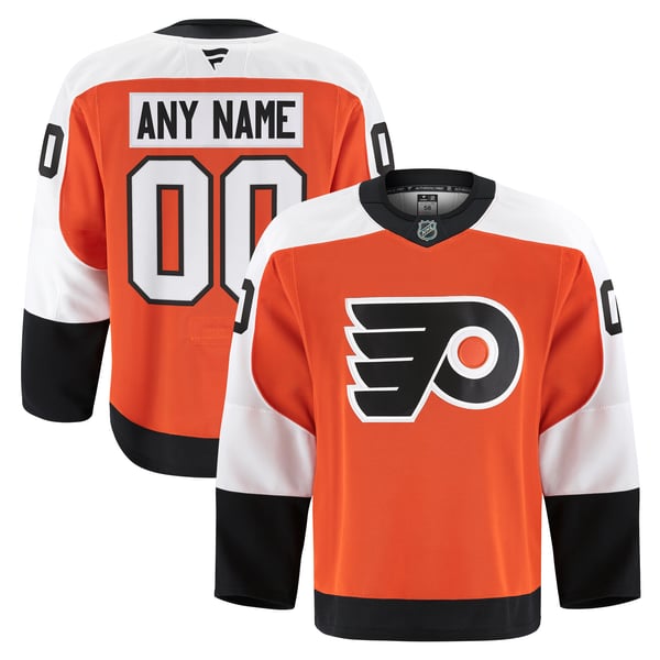 Men's Philadelphia Flyers Fanatics Orange Home Authentic Pro Custom Jersey - Image 1