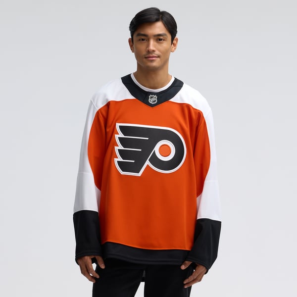 Men's Philadelphia Flyers Fanatics Orange Home Authentic Pro Jersey - Image 5