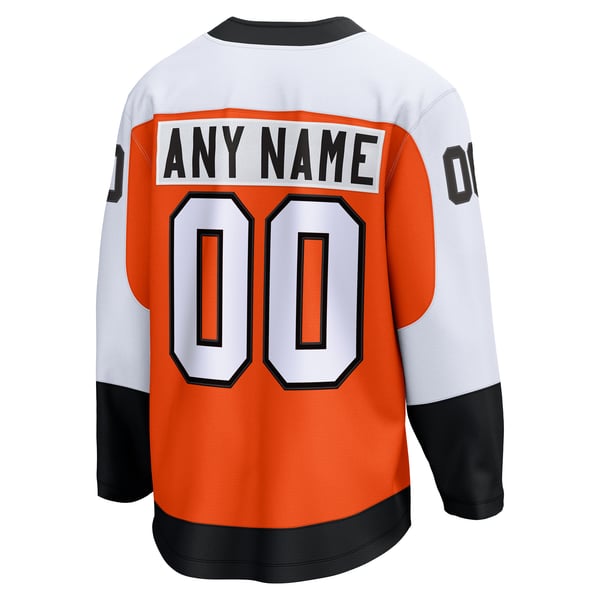 Men's Philadelphia Flyers  Fanatics Orange Home Breakaway Custom Jersey - Image 4