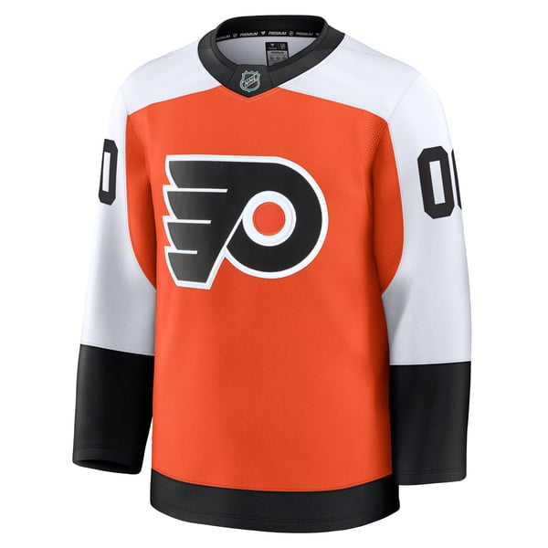 Men's Philadelphia Flyers Fanatics Orange Home Premium Custom Jersey - Image 3