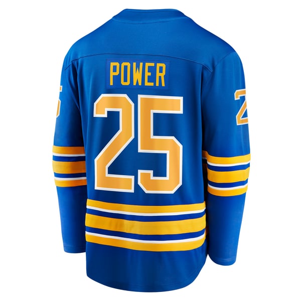 Men's Buffalo Sabres Owen Power Fanatics Royal Home Breakaway Player Jersey - Image 4