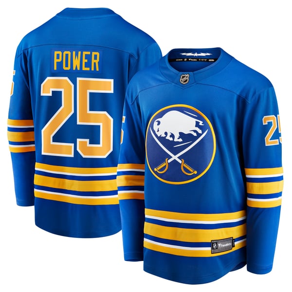 Men's Buffalo Sabres Owen Power Fanatics Royal Home Breakaway Player Jersey - Image 1
