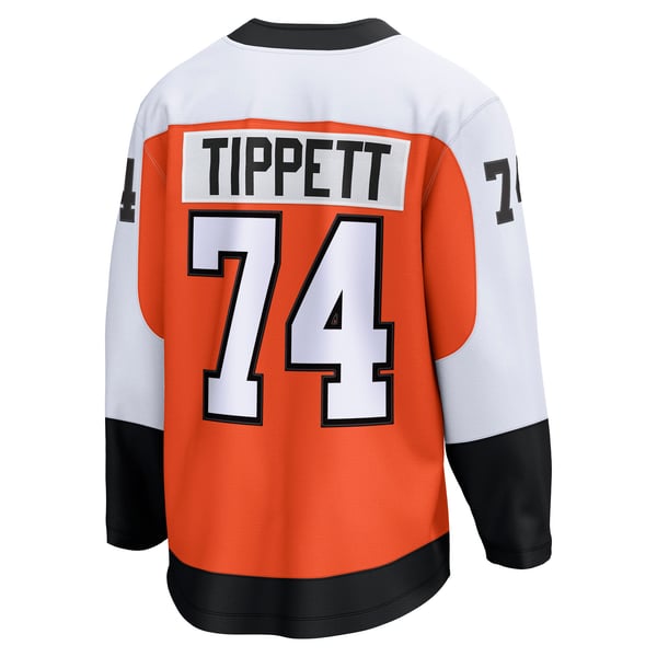 Men's Philadelphia Flyers Owen Tippett Fanatics Orange Home Breakaway Jersey - Image 4