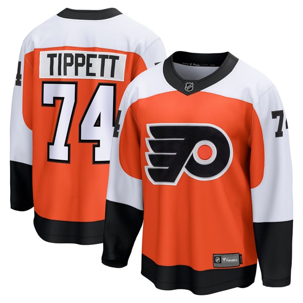 Men's Philadelphia Flyers Owen Tippett Fanatics Orange Home Breakaway Jersey - Image 1