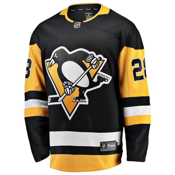 Men's Pittsburgh Penguins Parker Wotherspoon Fanatics Black Home Breakaway Jersey - Image 3