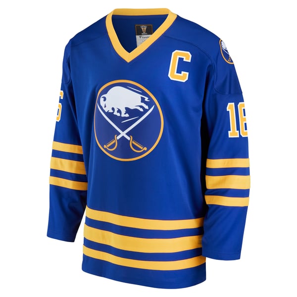 Men's Buffalo Sabres Pat LaFontaine Fanatics Royal Breakaway Retired Player Jersey - Image 3