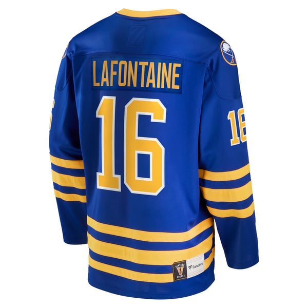 Men's Buffalo Sabres Pat LaFontaine Fanatics Royal Breakaway Retired Player Jersey - Image 4
