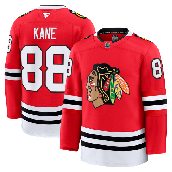 Men's Chicago Blackhawks Patrick Kane Fanatics Red  Premium Jersey - Image 1