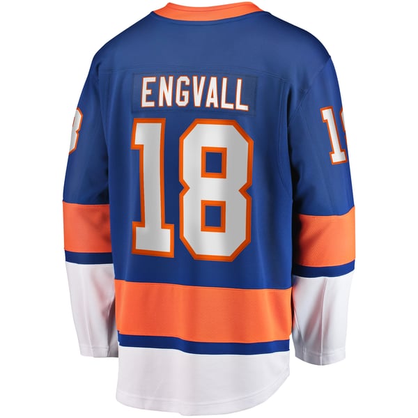 Men's New York Islanders Pierre Engvall Fanatics Blue Home Premier Breakaway Player Jersey - Image 4