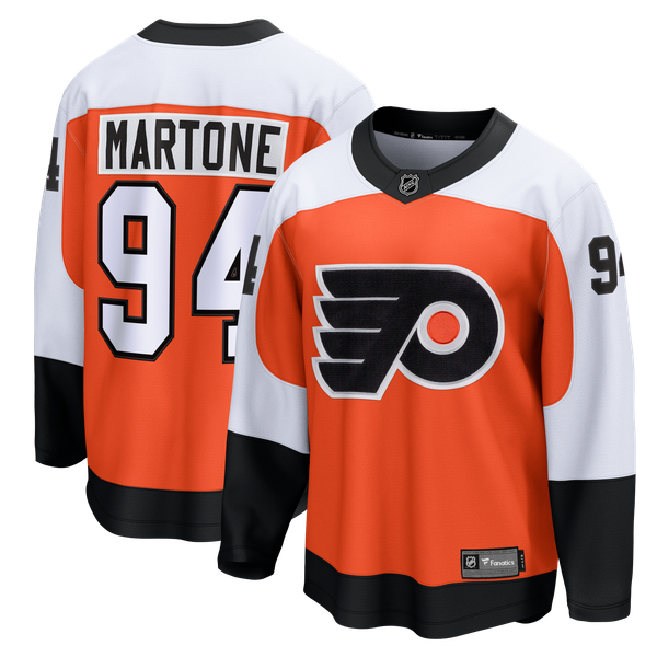 Men's Philadelphia Flyers Porter Martone Fanatics Orange Breakaway Jersey - Image 1