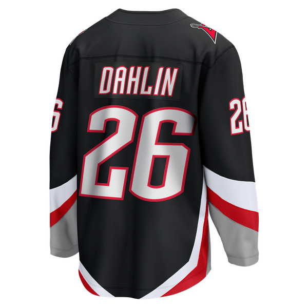 Men's Buffalo Sabres Rasmus Dahlin Fanatics Black Alternate Captain Patch Breakaway Jersey - Image 4