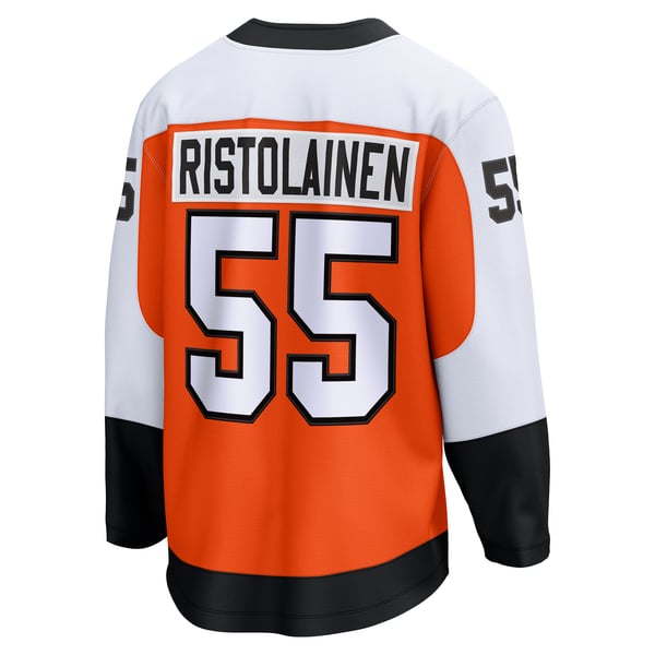 Men's Philadelphia Flyers Rasmus Ristolainen Fanatics Orange Home Breakaway Jersey - Image 4