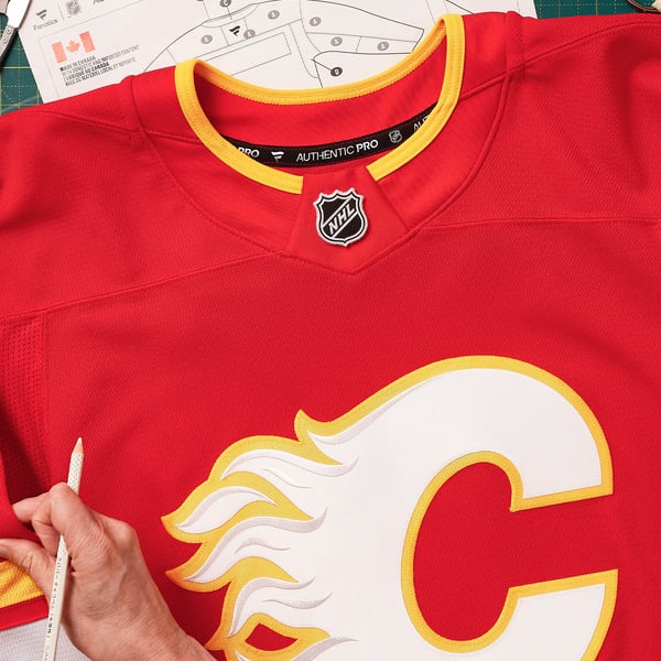 Men's Calgary Flames Fanatics Red Home Authentic Pro Custom Jersey - Image 7