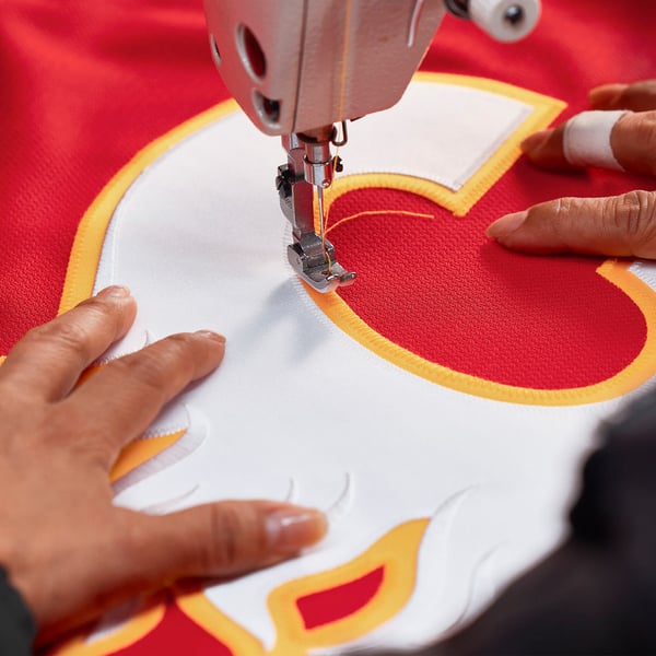 Men's Calgary Flames Fanatics Red Home Authentic Pro Custom Jersey - Image 5