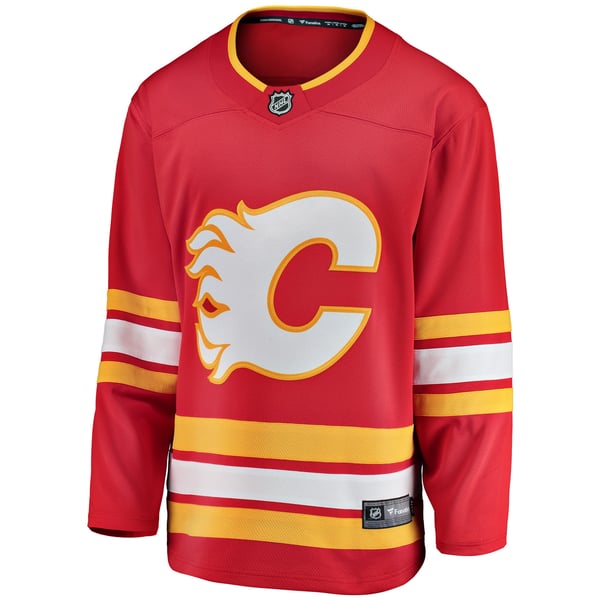 Men's Calgary Flames Fanatics Red Home Breakaway Jersey - Image 3