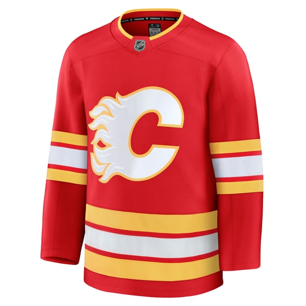 Men's Calgary Flames Fanatics Red Home Premium Jersey - Image 3