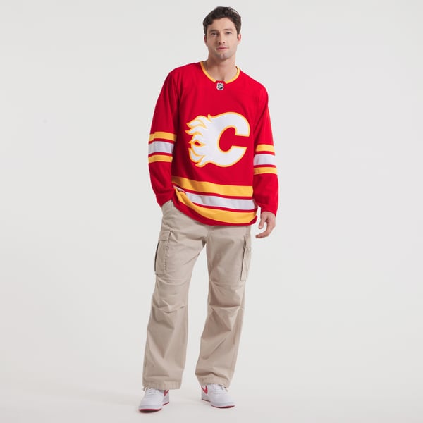 Men's Calgary Flames Fanatics Red Home Premium Jersey - Image 7