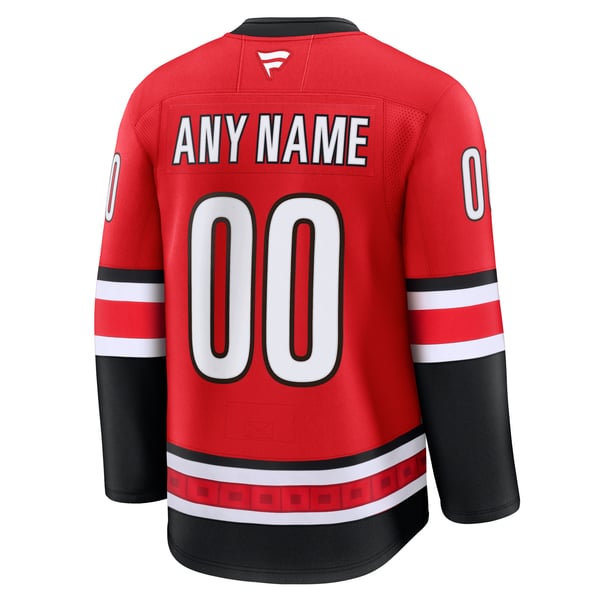 Men's Carolina Hurricanes Fanatics Red Alternate Premium Custom Jersey - Image 4
