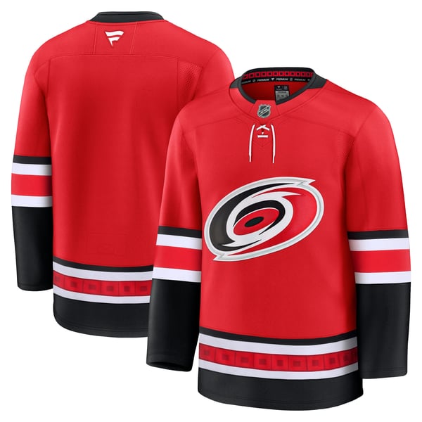 Men's Carolina Hurricanes Fanatics Red Alternate Premium Jersey - Image 2