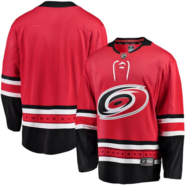 Men's Carolina Hurricanes Fanatics Red Breakaway Alternate Jersey - Image 2