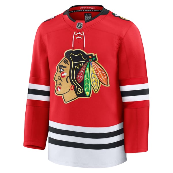 Men's Chicago Blackhawks Fanatics Red Centennial Premium Jersey - Image 3