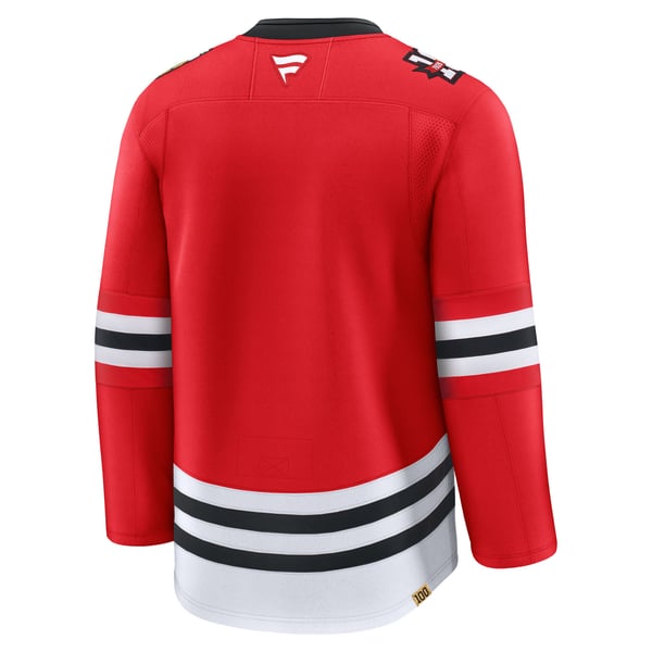 Men's Chicago Blackhawks Fanatics Red Centennial Premium Jersey - Image 4