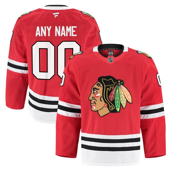 Men's Chicago Blackhawks Fanatics Red Home Authentic Pro Custom Jersey - Image 1