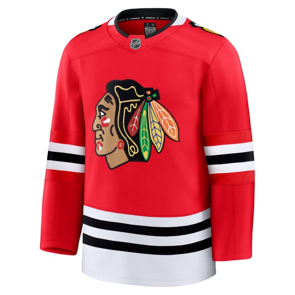 Men's Chicago Blackhawks Fanatics Red Home Premium Jersey - Image 3