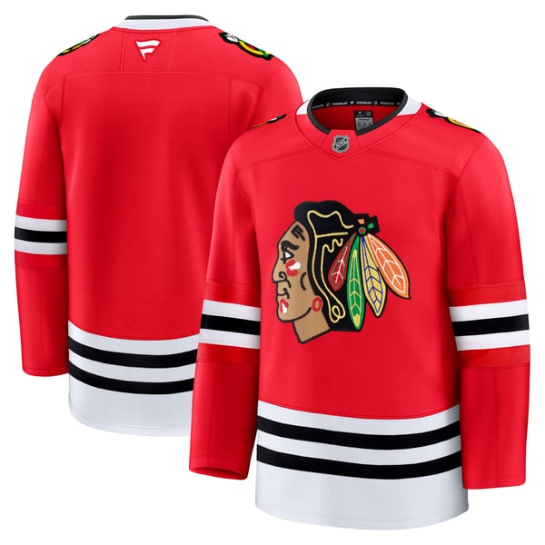 Men's Chicago Blackhawks Fanatics Red Home Premium Jersey - Image 1