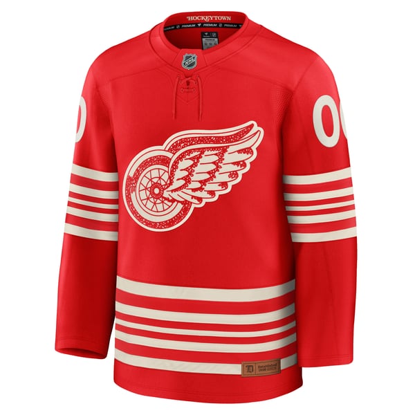 Men's Detroit Red Wings  Fanatics Red Centennial Premium Custom Jersey - Image 3