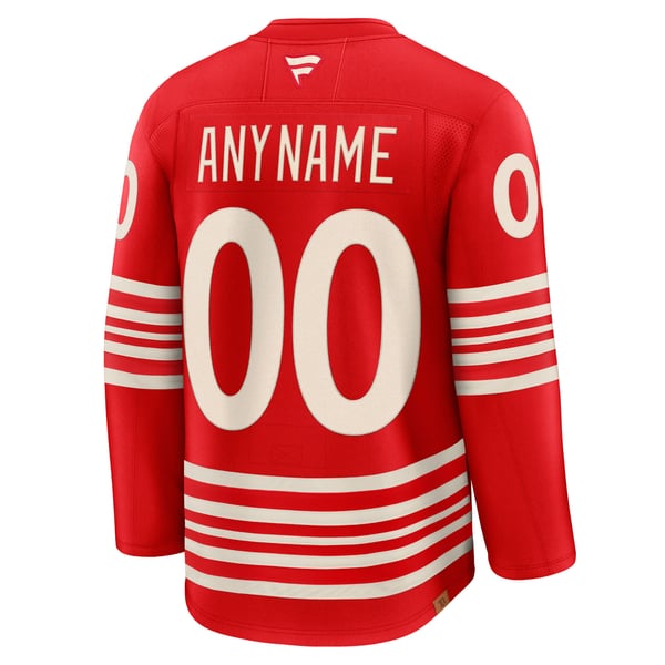 Men's Detroit Red Wings  Fanatics Red Centennial Premium Custom Jersey - Image 4