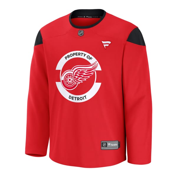 Men's Detroit Red Wings Fanatics Red Practice Jersey - Image 3