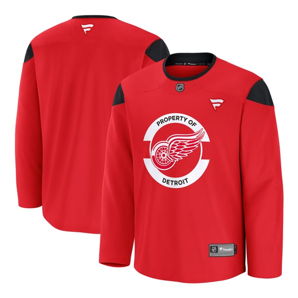 Men's Detroit Red Wings Fanatics Red Practice Jersey - Image 1