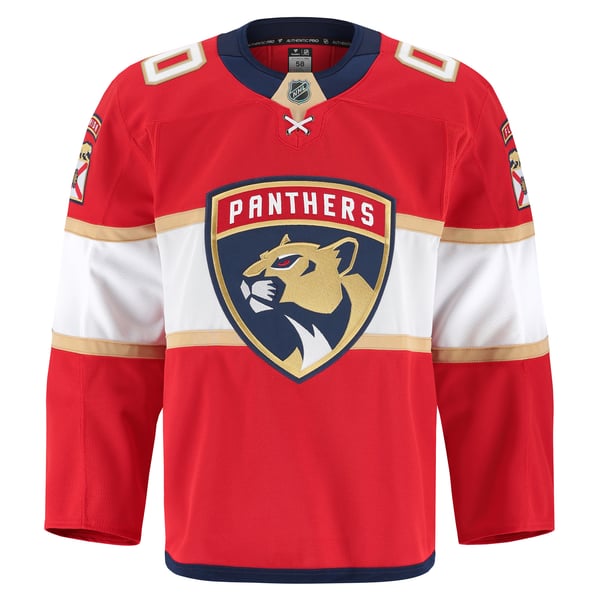 Men's Florida Panthers Fanatics Red Home Authentic Pro Custom Jersey - Image 3