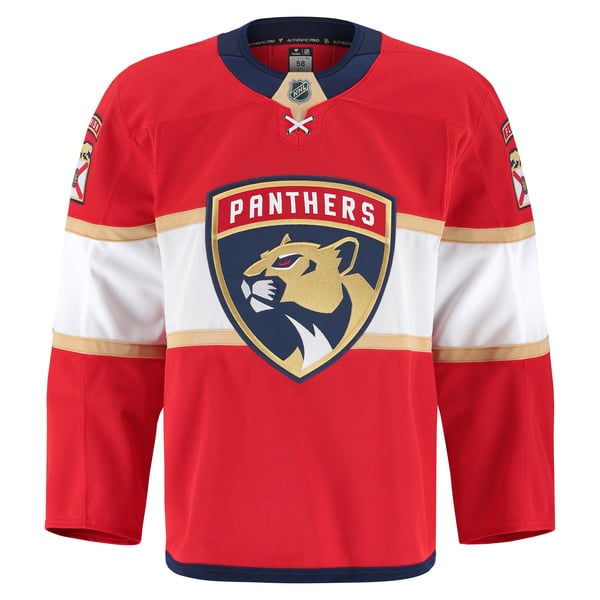 Men's Florida Panthers Fanatics Red Home Authentic Pro Jersey - Image 3