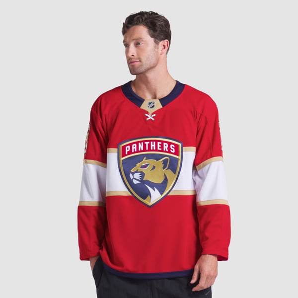 Men's Florida Panthers Fanatics Red Home Premium Custom Jersey - Image 5
