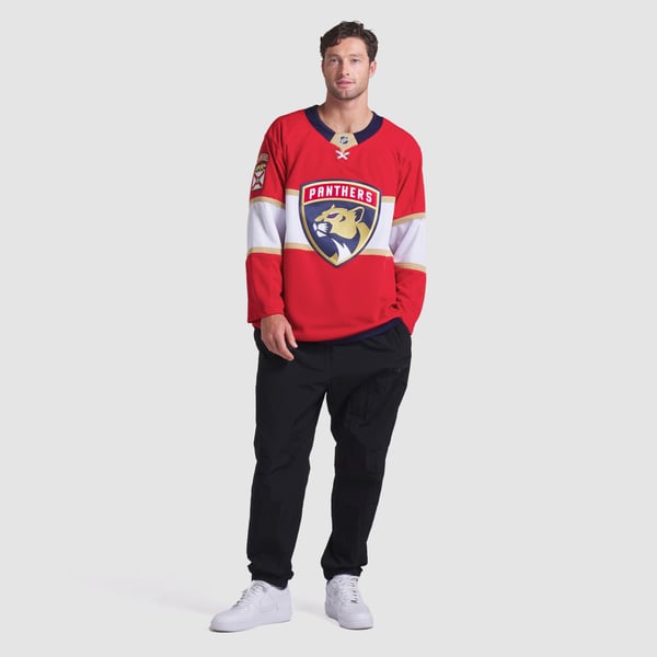 Men's Florida Panthers Fanatics Red Home Premium Custom Jersey - Image 7