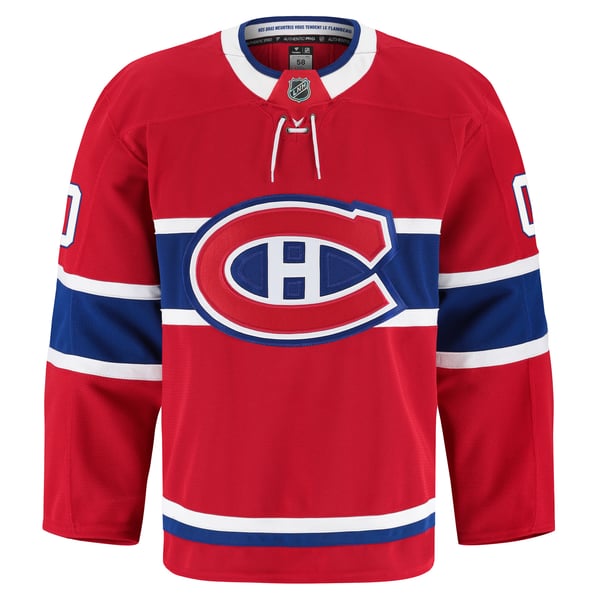 Men's Montreal Canadiens Fanatics Red Home Authentic Pro Custom Jersey - Image 3