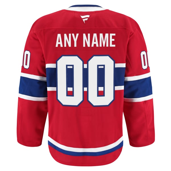 Men's Montreal Canadiens Fanatics Red Home Authentic Pro Custom Jersey - Image 4