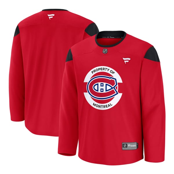 Men's Montreal Canadiens Fanatics Red Practice Jersey - Image 2