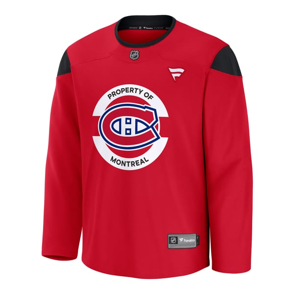 Men's Montreal Canadiens Fanatics Red Practice Jersey - Image 3