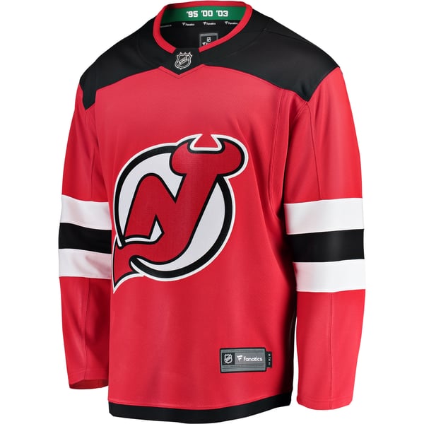 Men's New Jersey Devils Fanatics Red Breakaway Home Jersey - Image 3