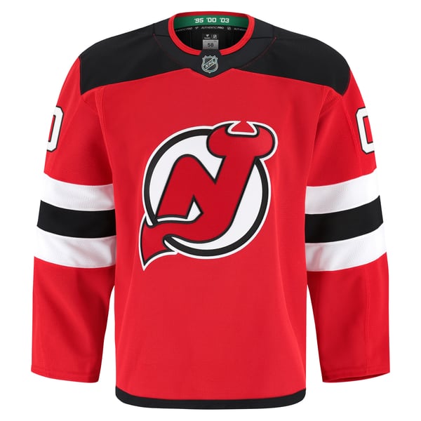 Men's New Jersey Devils Fanatics Red Home Authentic Pro Custom Jersey - Image 3