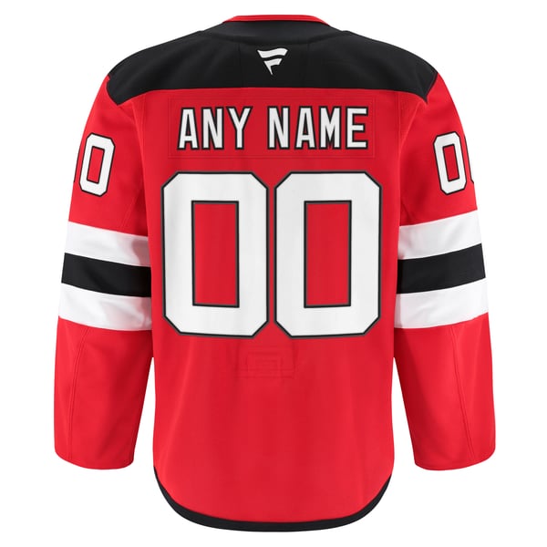 Men's New Jersey Devils Fanatics Red Home Authentic Pro Custom Jersey - Image 4