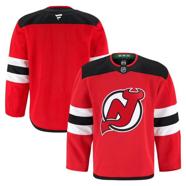 Men's New Jersey Devils Fanatics Red Home Authentic Pro Jersey - Image 2