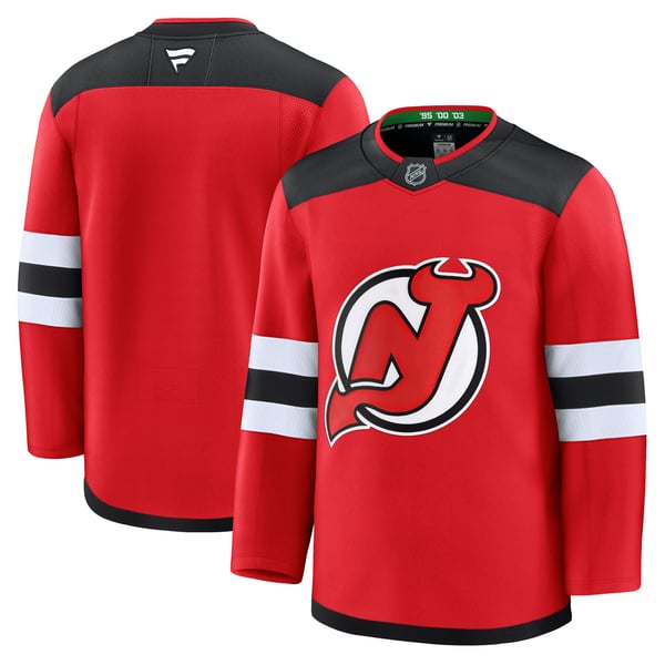 Men's New Jersey Devils Fanatics Red Home Premium Jersey - Image 2
