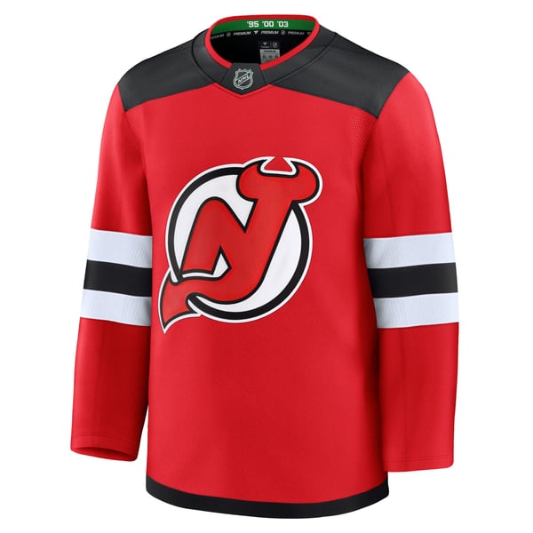 Men's New Jersey Devils Fanatics Red Home Premium Jersey - Image 3