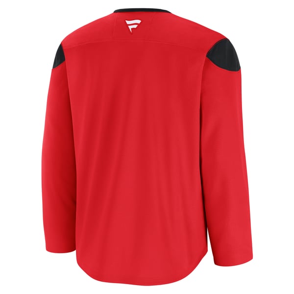Men's New Jersey Devils Fanatics Red Practice Jersey - Image 4